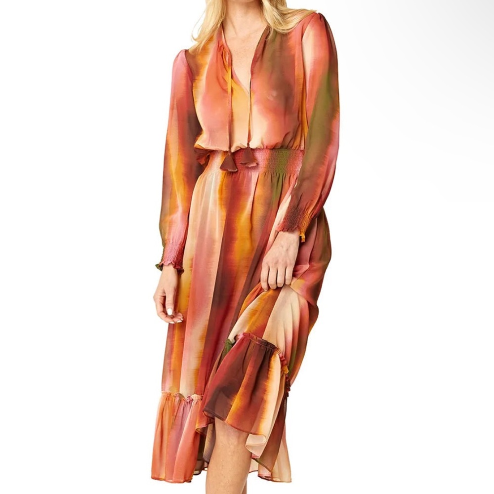 NWT MISA poppy dress in Jaipur Ombre size large